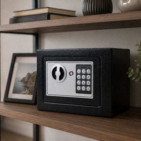 Sejf Domowy Elektroniczny Na Dokumenty Pieniądze Kod Klucze Awaryjne 6L