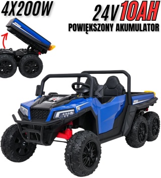 Auto Farmer Truck X-POWER GLADIATOR elektryczny kiper wywrotka Niebieski