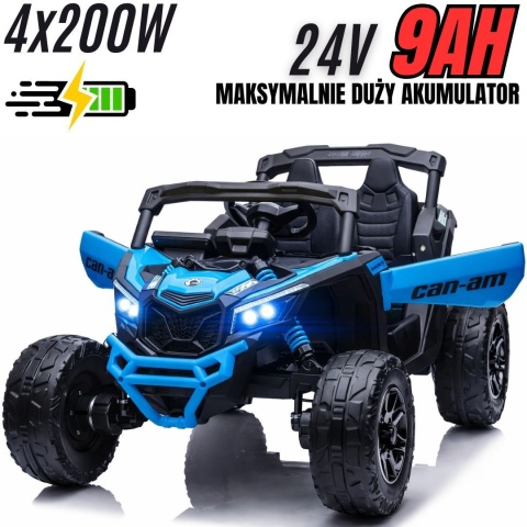Auto Na Akumulator Buggy Can-am MAVERICK 4x200W 24V DK-CA003 Niebieski
