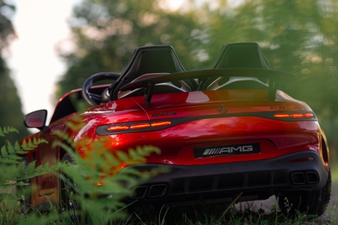 Auto Na Akumulator Mercedes GT63 AMG DK-GT63 4x200W + POWIĘKSZONY AKUMULATOR 24V14Ah Czerwony Lakierowany