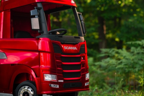 Auto na akumulator TIR Ciężarówka Scania R-SERIE 500 4x4 Czerwona LAKIEROWANA