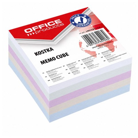 Kostka OFFICE PRODUCTS nieklejona 85x85x40mm mix kolorów