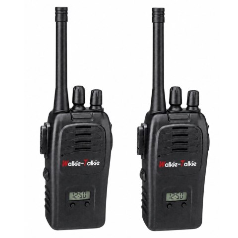 Krótkofalówki Walkie Talkie USB Redukcja Szumów Czarne Zasięg 200M