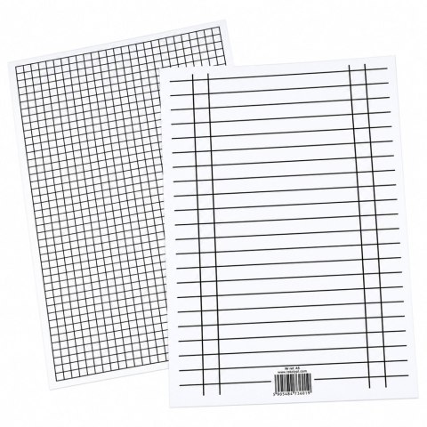 Liniuszek A5 kratka/linia 10 kartek INTERDRUK