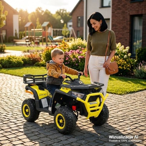 MEGA WIELKI QUAD, AMORTYZATORY, MIĘKKIE KOŁA, PILOT, WOLNY START, 4x4 /XMX607