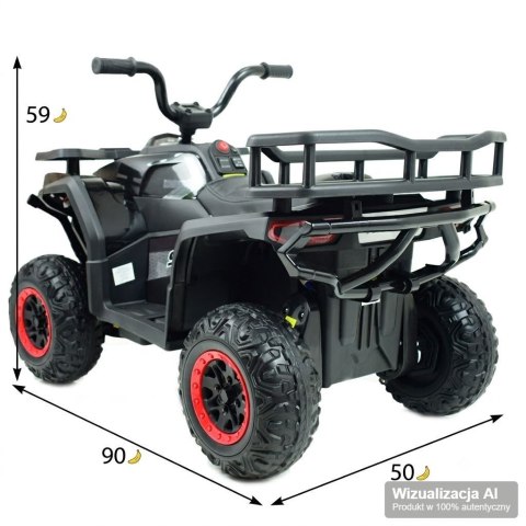 MEGA WIELKI QUAD, AMORTYZATORY, MIĘKKIE KOŁA, PILOT, WOLNY START, 4x4 /XMX607