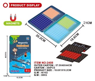 Magnetyczna Podręczna Gran Planszowa Statki