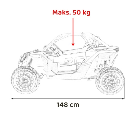 Zestaw BUGGY CANAM MAVERICK DELUXE CA001+ PRZYCZEPA