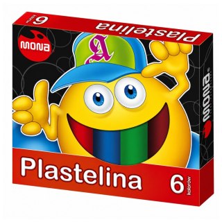 Plastelina szkolna 6 kolorów MONA