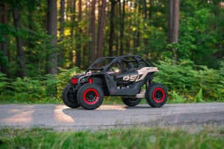 Pojazd Buggy CAN-AM Maverick DELUXE + POMPOWANE KOŁA 4x200W 2x24V10Ah Czarny / Khaki