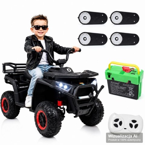 QUAD NA AKUMULATOR ROBUST, MIĘKKIE KOŁA, PILOT, WOLNY START, 4x4 /XMX651