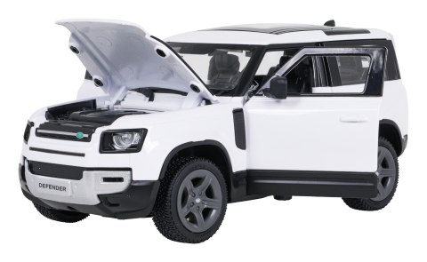 Autko Metalowe 1:24 Land Rover Defender 90 Biały RASTAR