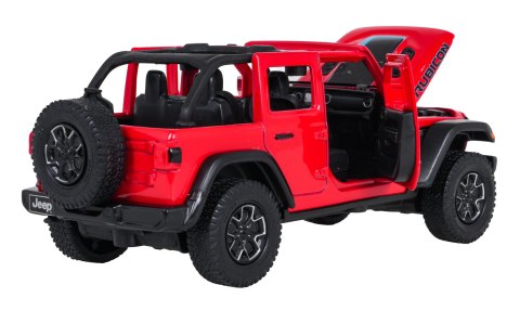 Autko Metalowe 1:32 Jeep Wrangler Rubicon Czerwone RASTAR