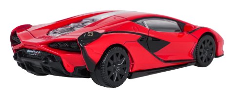 Autko Metalowe 1:43 Lamborghini Sian Czerwone RASTAR