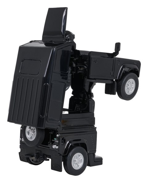 Autko Metalowe/Robot 2w1 1:32 Land Rover Defender Czarny RASTAR