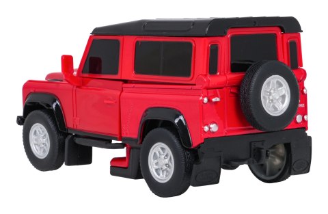Autko Metalowe/Robot 2w1 1:32 Land Rover Defender Czerwony RASTAR