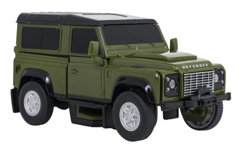 Autko Metalowe/Robot 2w1 1:32 Land Rover Defender Zielony RASTAR