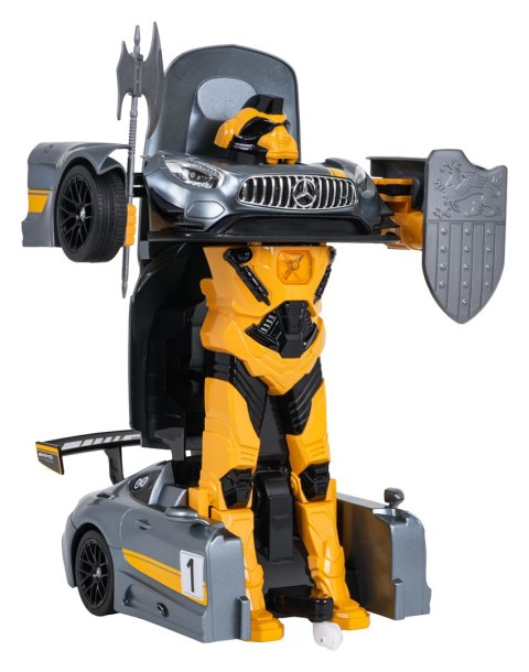 Autko/Robot 2w1 R/C 1:14 Mercedes-AMG GT3 Szary RASTAR