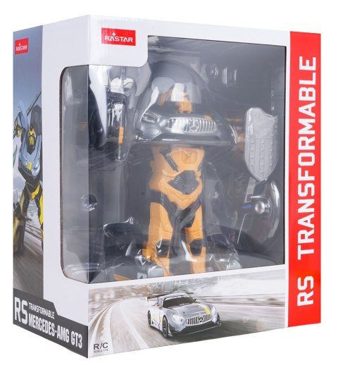 Autko/Robot 2w1 R/C 1:14 Mercedes-AMG GT3 Szary RASTAR
