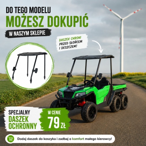 Auto Farmer Truck X-POWER GLADIATOR elektryczny kiper wywrotka 24V10Ah Zielony