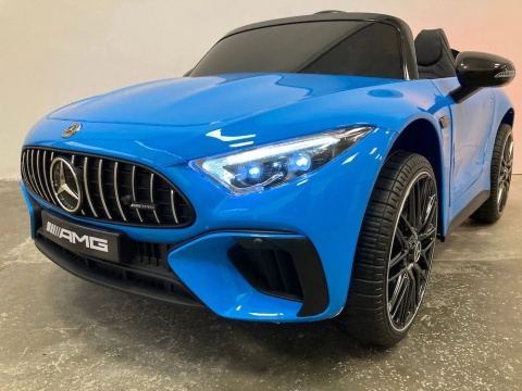 OUTLET Auto Na Akumulator Mercedes AMG SL63 Niebieskie Lakierowane 4x200W 24V10Ah