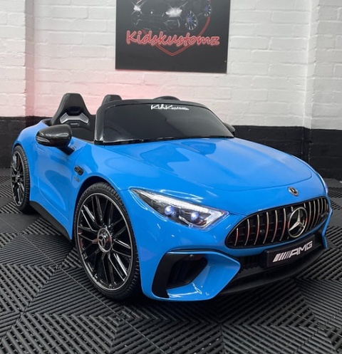OUTLET Auto Na Akumulator Mercedes AMG SL63 Niebieskie Lakierowane 4x200W 24V10Ah
