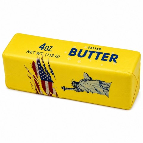 Gniotek Kostka Masła Butter USA Pachnący Piankowy Masło Squishy 13.5 cm