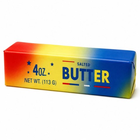 Gniotek Kostka Masła Butter USA Pachnący Piankowy Masło Squishy 13.5 cm