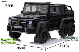 MEGA POJAZD- ORYGINALNY MERCEDES G63, NAPĘD 6X6, MIĘKKIE KOŁA, MIĘKKIE SIEDZENIE, SIEDZENIE DLA RODZICA, 12v14AH/ABL-1801