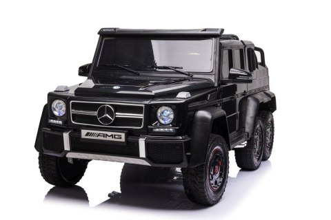 MEGA POJAZD- ORYGINALNY MERCEDES G63, NAPĘD 6X6, MIĘKKIE KOŁA, MIĘKKIE SIEDZENIE, SIEDZENIE DLA RODZICA, 12v14AH/ABL-1801