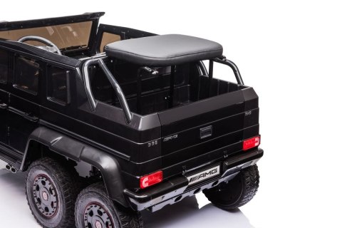 MEGA POJAZD- ORYGINALNY MERCEDES G63, NAPĘD 6X6, MIĘKKIE KOŁA, MIĘKKIE SIEDZENIE, SIEDZENIE DLA RODZICA, 12v14AH/ABL-1801