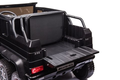 MEGA POJAZD- ORYGINALNY MERCEDES G63, NAPĘD 6X6, MIĘKKIE KOŁA, MIĘKKIE SIEDZENIE, SIEDZENIE DLA RODZICA, 12v14AH/ABL-1801