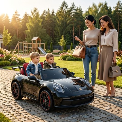Olbrzymie Porsche 911 GT3 na akumulator 560W, 24V, ciche silniki MUTE, lakier / DK-P911