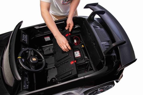 Olbrzymie Porsche 911 GT3 na akumulator 560W, 24V, ciche silniki MUTE, lakier / DK-P911