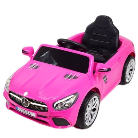 Auto na akumulator MERCEDES SL500 Różowy 2x45W + PILOT