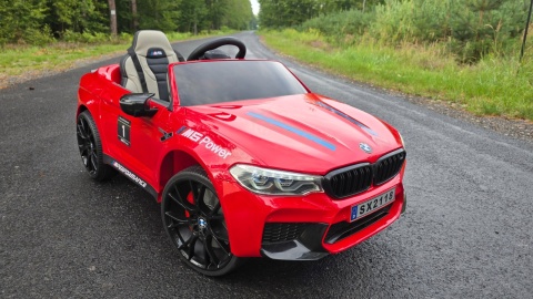 OUTLET - ORYGINALNE BMW M5 24V Z FUNKCJĄ DRIFTU - MIĘKKIE KOŁA, DUŻE SIEDZENIE /SX2118