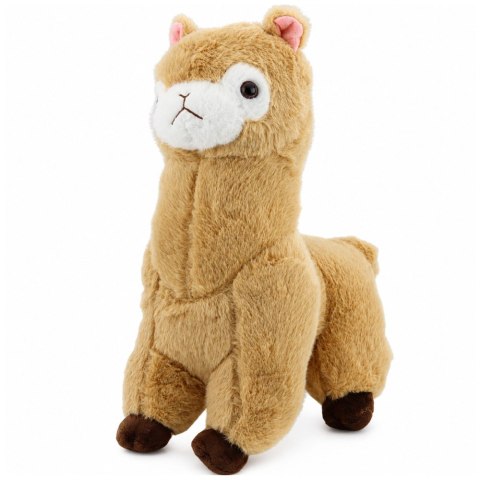 Pluszowa Alpaka Lama Maskotka Przytulanka Miękkie Futerko Kremowa 28 cm