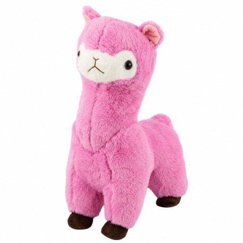 Pluszowa Alpaka Lama Maskotka Przytulanka Miękkie Futerko Różowa 38 cm