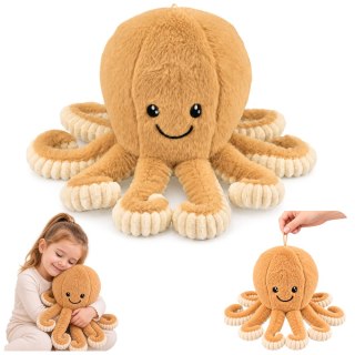 Pluszowa Ośmiornica Maskotka Przytulanka Sprężyste Macki Beżowa 50 cm