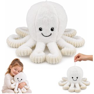 Pluszowa Ośmiornica Maskotka Przytulanka Sprężyste Macki Biała 50 cm
