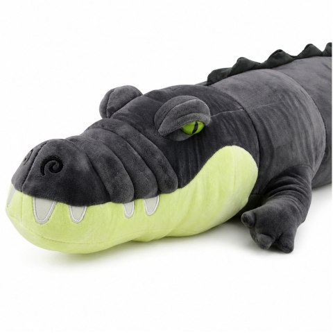 Pluszowy Krokodyl Maskotka Przytulanka Realistyczny Szary 90 cm