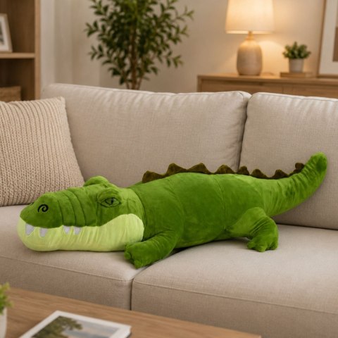 Pluszowy Krokodyl Maskotka Przytulanka Realistyczny Zielony 70 cm