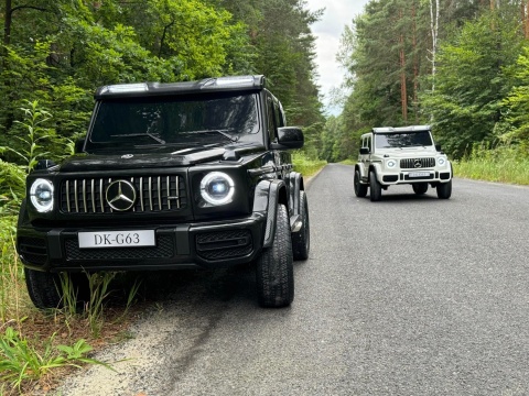 Auto na akumulator Mercedes Benz G63 AMG GIGANT XXL 4x200W 24V Czarny + POWIĘKSZONY AKUMULATOR 24V 20AH