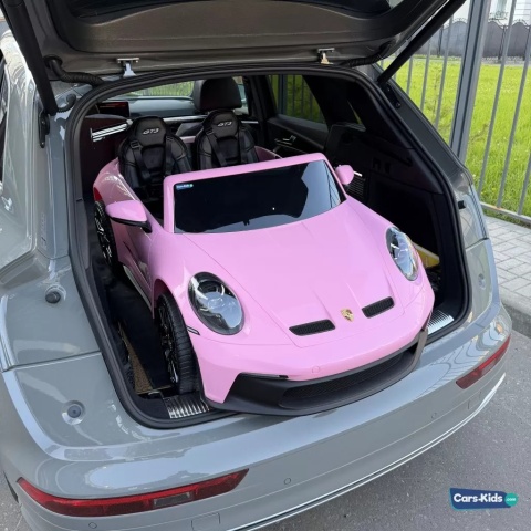 Auto na akumulator Porsche 911 GT3 + PANEL MP4 24V 10Ah Różowe + 4x200W MOCY + PILOT