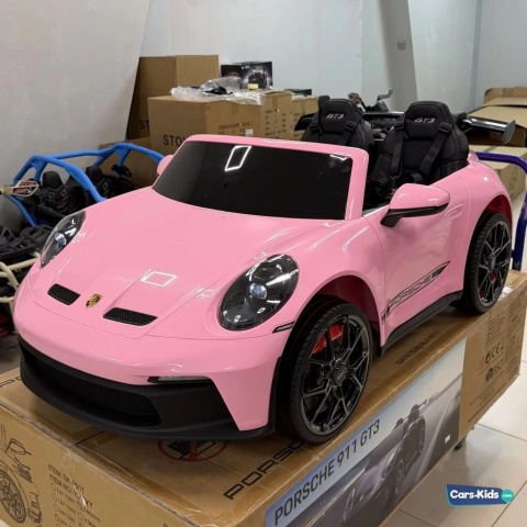 Auto na akumulator Porsche 911 GT3 + PANEL MP4 24V 10Ah Różowe + 4x200W MOCY + PILOT