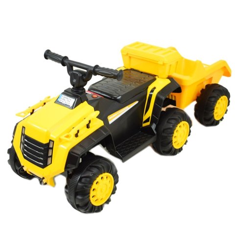 Pierwszy quad na akumulator, jeździk z przyczepą, wolne koło/YW1009