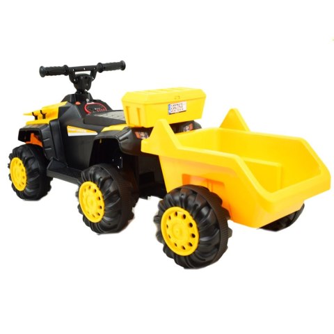 Pierwszy quad na akumulator, jeździk z przyczepą, wolne koło/YW1009