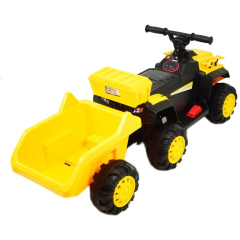 Pierwszy quad na akumulator, jeździk z przyczepą, wolne koło/YW1009