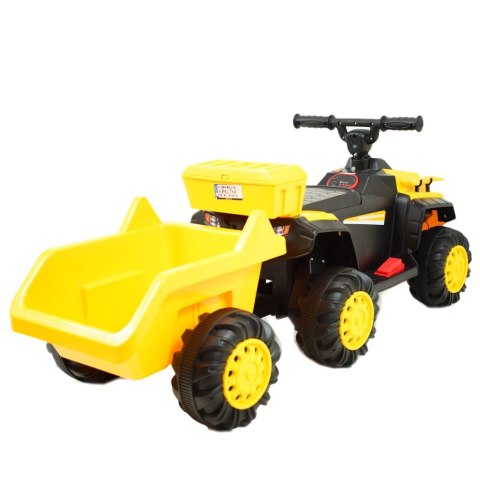 Pierwszy quad na akumulator, jeździk z przyczepą, wolne koło/YW1009