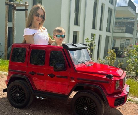 Auto na akumulator Mercedes Benz G63 AMG STRONG 2x280W CICHE SILNIKI 24V Czerwony LAKIER + POWIĘKSZONY AKUMULATOR 24V20Ah